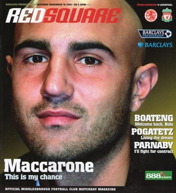 Match programme